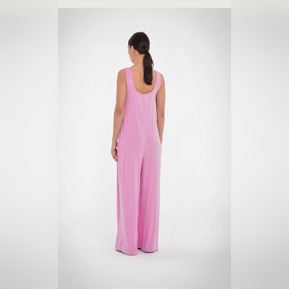 NWT Paper Label Claire Jumpsuit in Fondant Pink - Picture 3 of 7